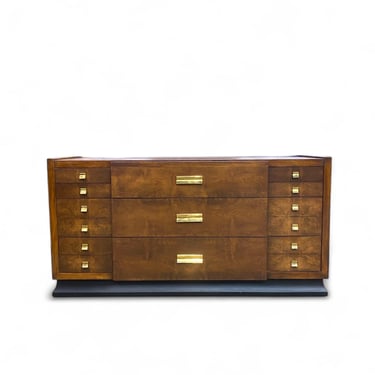 Vintage Modern Burl Dresser 