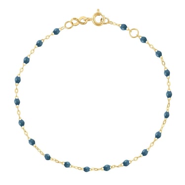 7.1" Classic Gigi Bracelet - Jeans + Yellow Gold