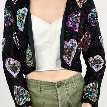 Heart on Your Sleeve Beaded Jacket