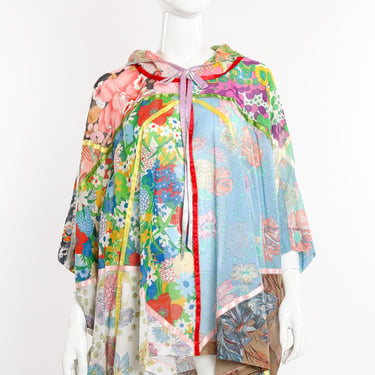 Floral Patchwork Poncho