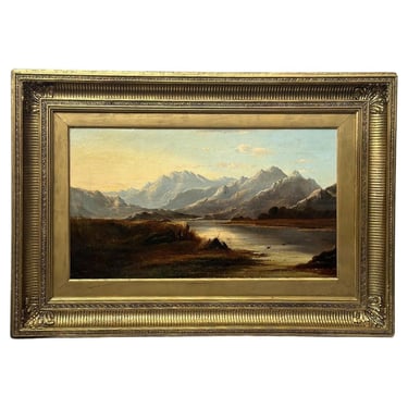 Oil on Canvas Landscape by Charles Leslie, 1878