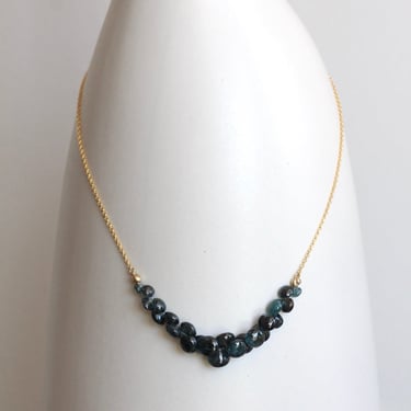 Rachel Atherley | Caviar Scoop Necklace in 14k Gold + Orissa Kyanite