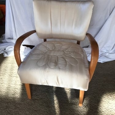 Heywood Wakefield Upholstered Arm Chair, Vintage, Very Good Condition 