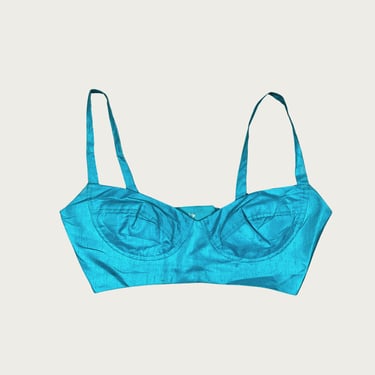 (S) Gunne Sax Teal Bra Top