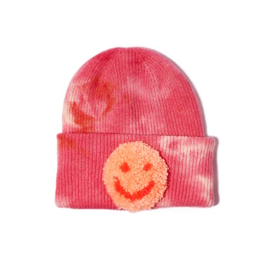 Pink Tie-Dye Beanie, gift for a girl, gift for a guy, present 
