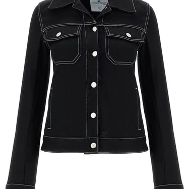 Courreges Denim Trucker Jacket For Women