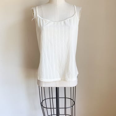 Vintage 1980s Sheer Striped Camisole / M 