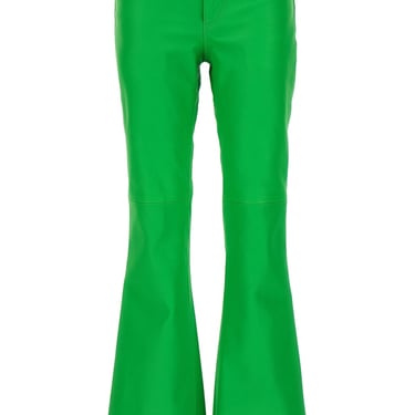 J.W.Anderson Women Leather Bootcut Trousers