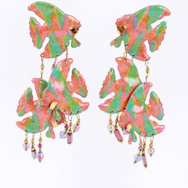 Angelfish Cluster Earrings