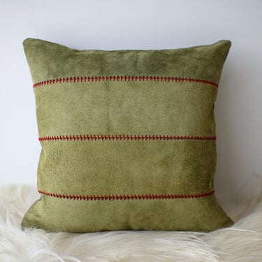 Suede Holiday Throw Pillow 