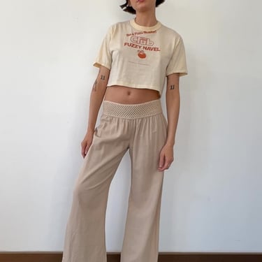 Natural Linen Y2K Easy Pants (M/L)