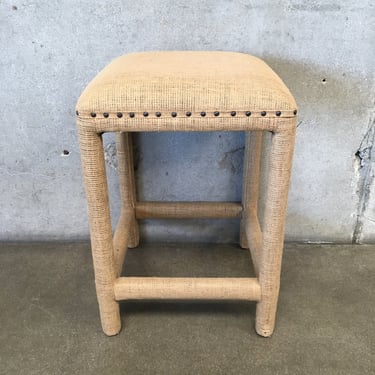 Burlap Counter Stool #2