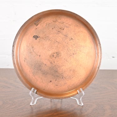 Roycroft Arts &#038; Crafts Copper Charger Plate or Tray, Circa 1900