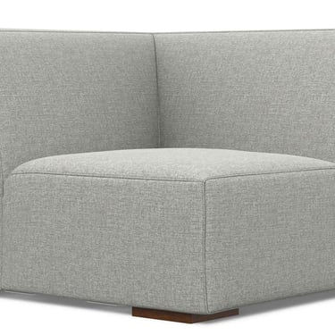 Simpli Home Pale Grey Rex Corner Module Section Sofa Chair FFE-772