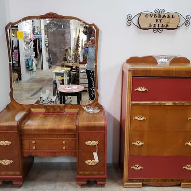 ArtDeco Bedroom Vanity and Chest of Drawers