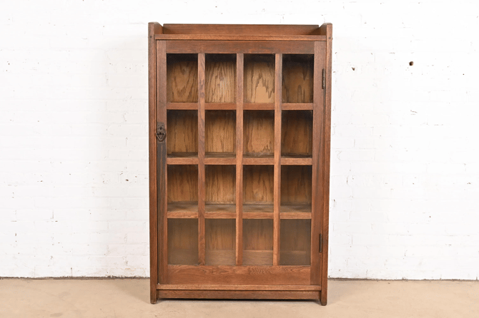 Gustav Stickley Antique Mission Oak Arts and Crafts Bookcase