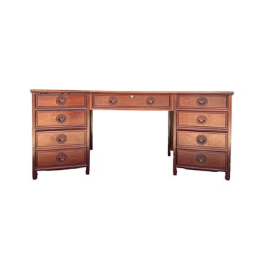 Oriental Brown Rosewood Drawers Base Plank Top Office Writing Desk ws4731E 