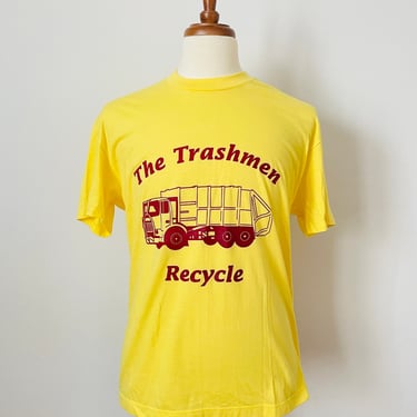 Vintage Yellow Trashmen Graphic T- Shirt  / Band Shirt / Surf Rock / Musician / Made in America / 1980s / FREE SHIPPING 
