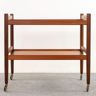 Teak Danish Bar Cart - (D1299) 