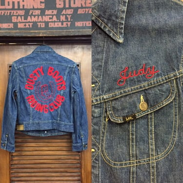 Vintage 1960’s Lee Riders “Dusty Boots” Denim Jacket, 1950's Jacket, Western Wear, Vintage Denim Jacket, Lee Jacket, Embroidery Jacket 