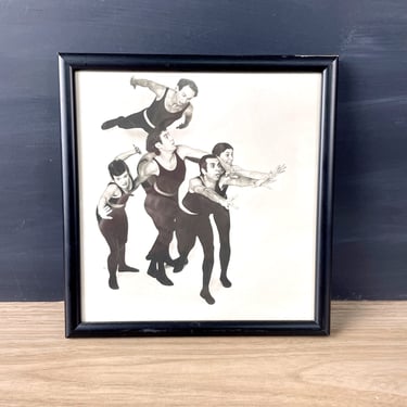 Dance troupe publicity photo - 1980s vintage 