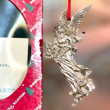 VINTAGE: Reed & Barton Angel Ornament in Box - Metal Ornament - Holiday - Christmas - SKU 25-B-00040224 