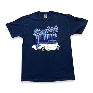 Vintage 1990s "Streetrods by Denny T-Shirt ~ fits M ~ Car / Auto / Hot Rod 