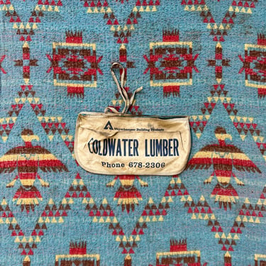 Vintage Coldwater Lumber Co Nail Apron Textile 