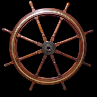 Large Ship's Wheel circa late 1800's