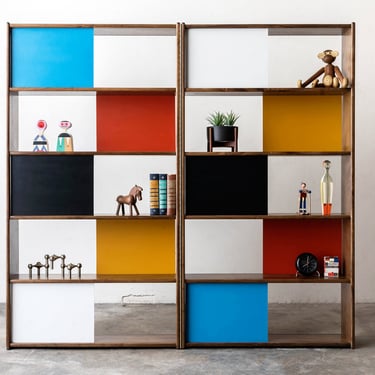 Evans Clark Mid-Century Modern Bookcase/Room Divider 