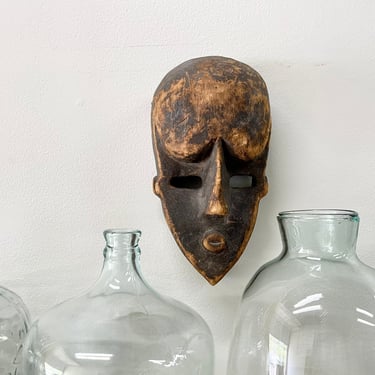 Carved Wood African Sese Mask | Primitive Carved African Mask | Tribal Mask | Wooden Mask | British Colonial Style | Authentic Wood Mask 