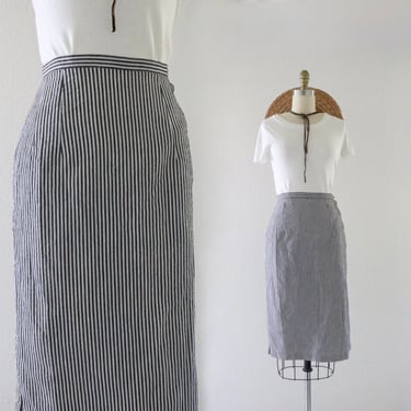 micro stripe seersucker skirt - 25 