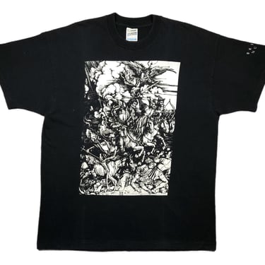 Vintage 90s Albrecht Dürer “The Four Horseman of The Apocalypse” British Museum of Art Graphic T-Shirt Size XL 