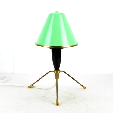 rare tripod table lamp satellite 50s NOS Rocket lamp Sputnik lamp design mid century Brocante living room table lamp bag lamp 