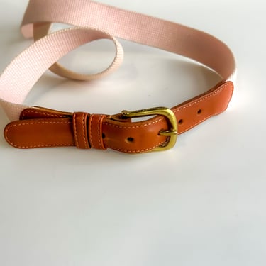 Preppy Pink Surcingle and Leather Belt