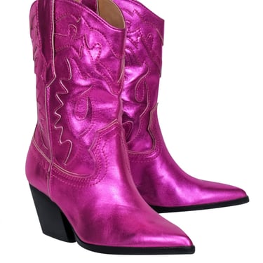 Dolce Vita - Metallic Pink Western Style Short Boots Sz 7.5