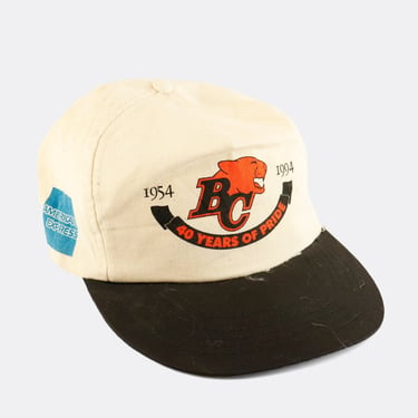 Vinage 1994 CFL BC Lions 40 Years Of Pride Snapback Hat