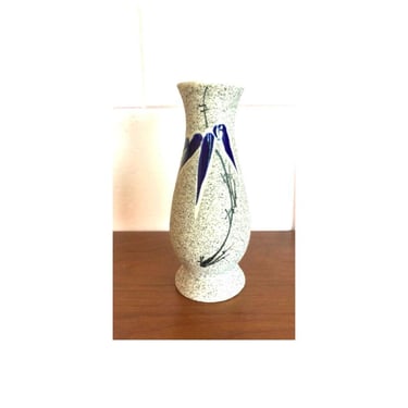 Retro 1950s Minimalist Bamboo Leaf Vase Made in Japan 