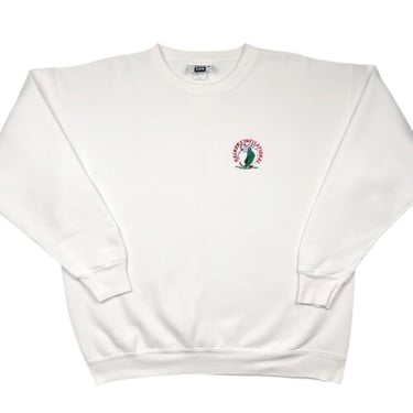 Vintage 90s Lee Heavyweight “Hackers Invitational” Embroidered Golfing Tournament Crewneck Sweatshirt Pullover Size Large 
