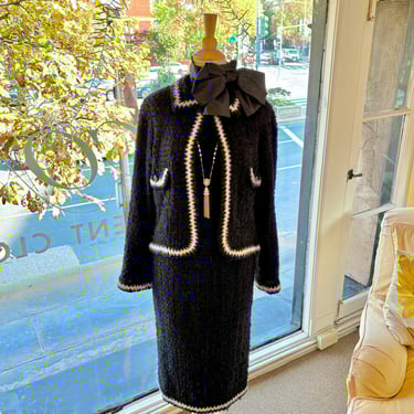 Private Listing Chanel Black and White Skirt Suit 