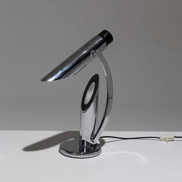 LAMPE DE BUREAU CHROMÉE FASE THARSIS, 1970s