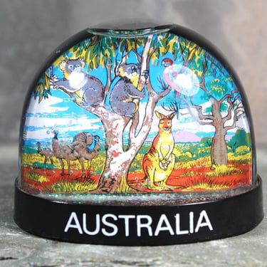 Vintage Australia Souvenir Snow Globe | 1980s Australia Snow Globe | Kangaroo Snow Globe | Bixley Shop 