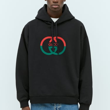 Gucci Men Logo Print Hooded Sweatshirt