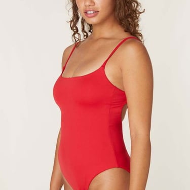 Andie Swim The Jetties Flat  One Piece - Cherry Red