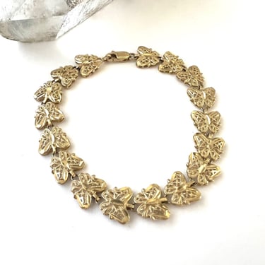 Vintage 14k Gold Butterfly Bracelet