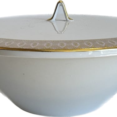Rosenthal Mid-Century Pink/Gold Covered Casserole (Never Used) 