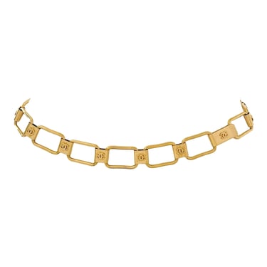 Chanel Gold Logo Link Chain Belt