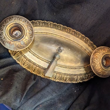 Flush Mount Antique Brass Light