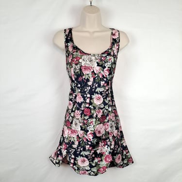 Vintage 90s Floral Lingerie Nightgown 