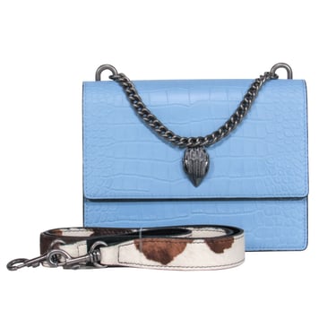 Kurt Geiger – Light Blue Leather Crossbody Bag